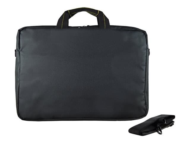 Techair Classic Essential 15.6" Laptop Shoulder Bag - Black - Image 2