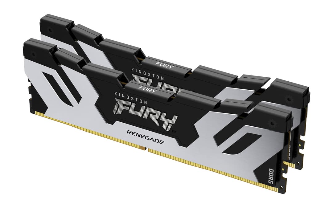Kingston Technology FURY 64GB 6400MT/s DDR5 CL32 DIMM (Kit of 2) Renegade Silver XMP - Image 1