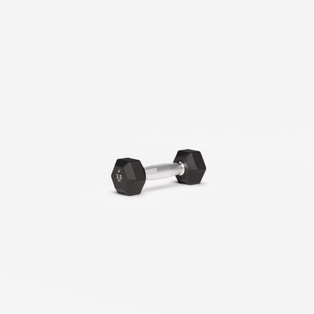 Decathlon Pro Hex Dumbbell - 2.5kg - Image 1