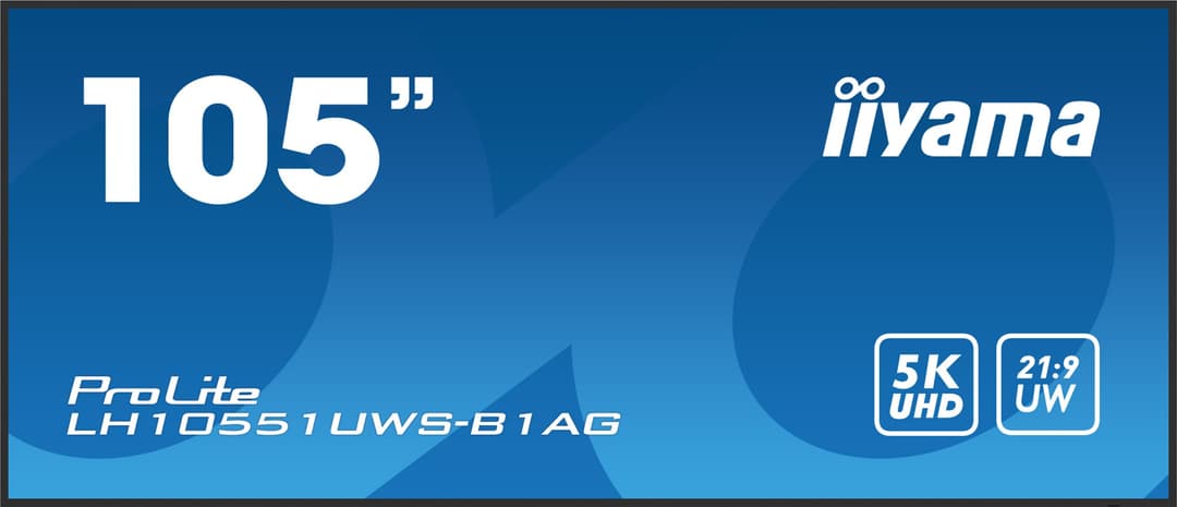 iiyama LH10551UWS-B1AG Signage Display Digital signage flat panel 2.66 m (104.7") LED 500 cd/m² UltraWide 5K HD Black 24/7 - Image 2