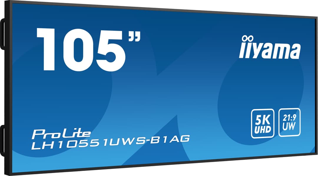 iiyama LH10551UWS-B1AG Signage Display Digital signage flat panel 2.66 m (104.7") LED 500 cd/m² UltraWide 5K HD Black 24/7 - Image 4