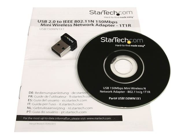 StarTech USB150WN1X1 Wireless Network Adapter Black - Image 4