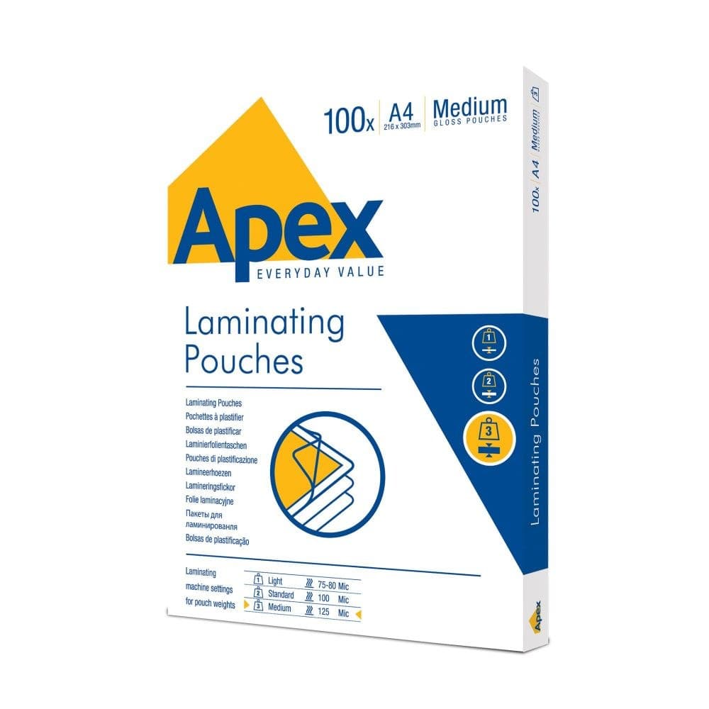 Fellowes Apex 6003501 A4 Pouch 100 - Image 1