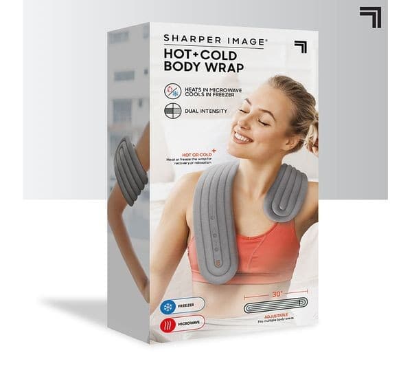 SHARPER IMAGE Hot & Cold Compression Body Wrap - Grey - Image 6