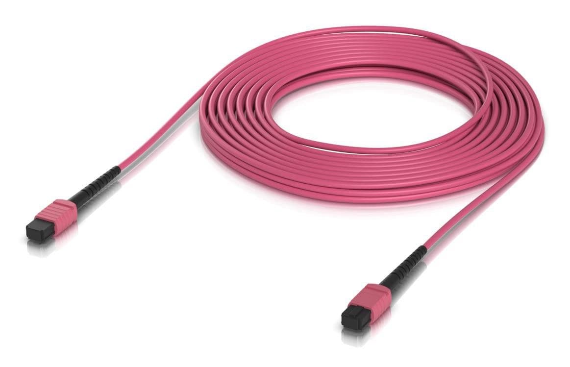 Ubiquiti Indoor OM4 MPO-12 UPC Multi-Mode Fibre Patch Cable for 100G 10m - Single