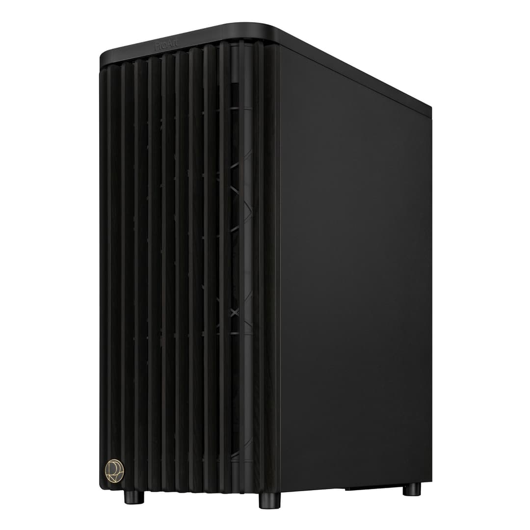 ASUS ProArt PA401 Wood Edition Metal Panel Mid Tower PC Case - Black - Image 3