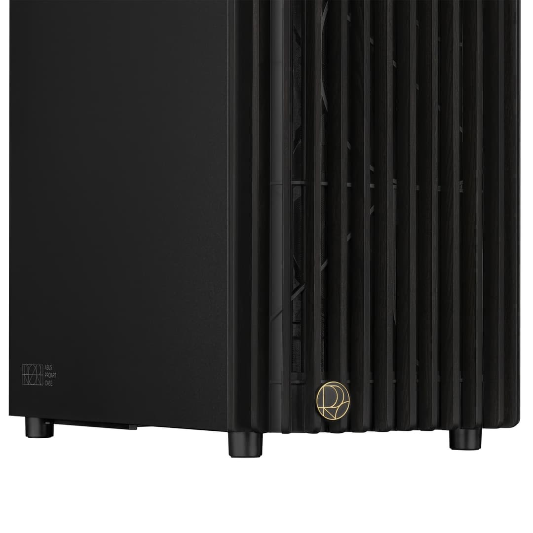 ASUS ProArt PA401 Wood Edition Metal Panel Mid Tower PC Case - Black - Image 5