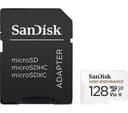 SanDisk High Endurance microSDXC Class 10 UHS-I U3 V30 Memory Card with SD Adapter 128GB thumbnail 1