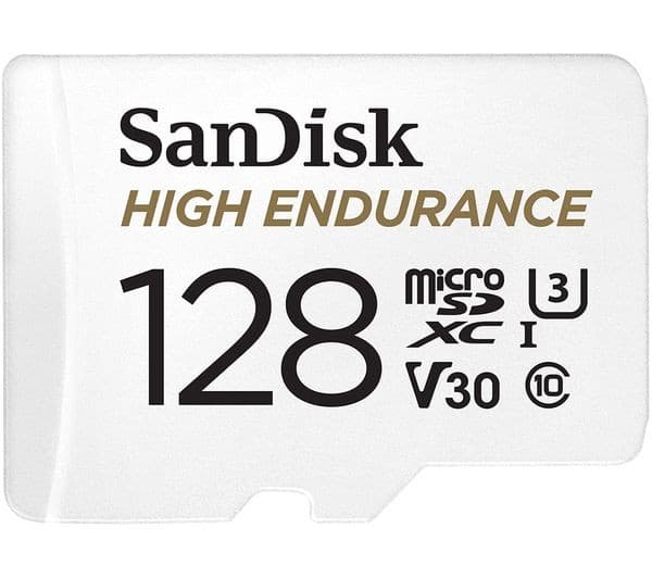 SanDisk High Endurance microSDXC Class 10 UHS-I U3 V30 Memory Card with SD Adapter 128GB - Image 3