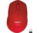 LOGITECH Silent Plus M330 Wireless Optical Mouse - Red thumbnail 1