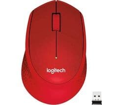 LOGITECH Silent Plus M330 Wireless Optical Mouse - Red