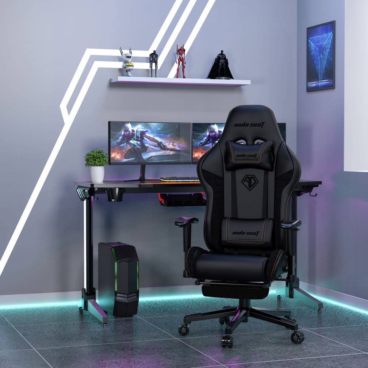 Anda seat Jungle 2 Medium Gaming Chair with Footrest