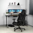 Anda seat Jungle 2 Medium Gaming Chair with Footrest - Black thumbnail 3