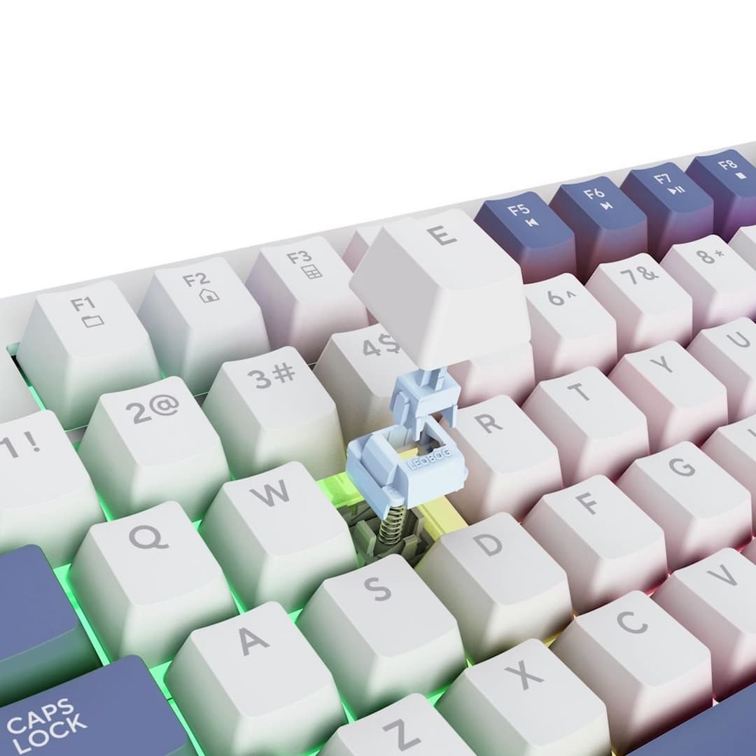 GXTrust GXT 872 Xyra TKL Gasket-Mount Mechanical Wired Gaming Keyboard, RGB, Hot-Swappable, 5-Pin LEOBOG Seiya Linear Switches, UK Layout - Image 7