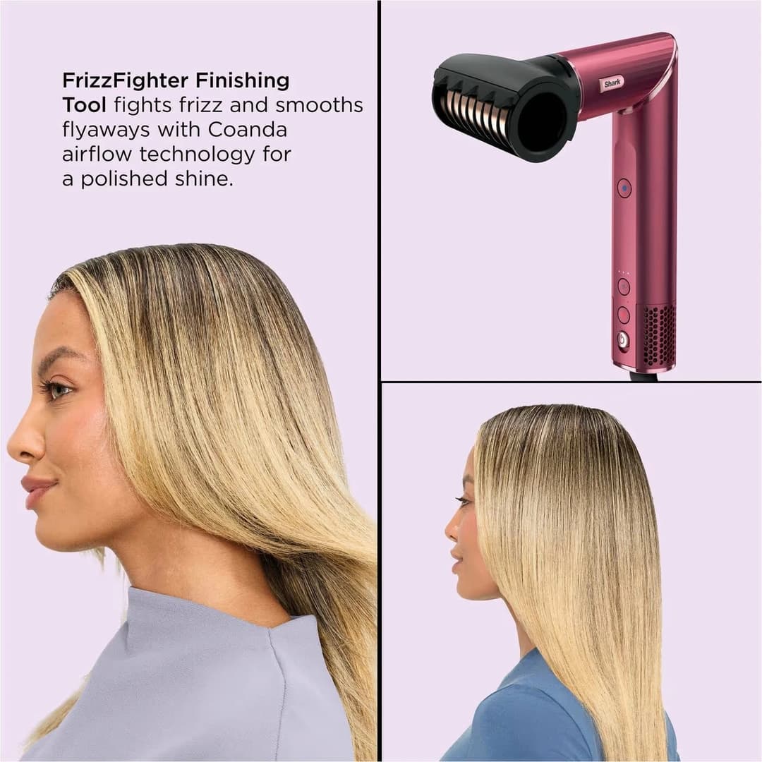 Shark FlexStyle Black Cherry 5-in-1 Air Styler & Hair Dryer Gift Set HD456CRUK - Image 6