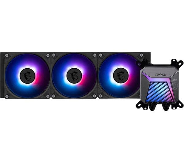 MSI MAG CORELIQUID A15 Liquid CPU Cooler, ARGB, Black - 360mm - Image 4