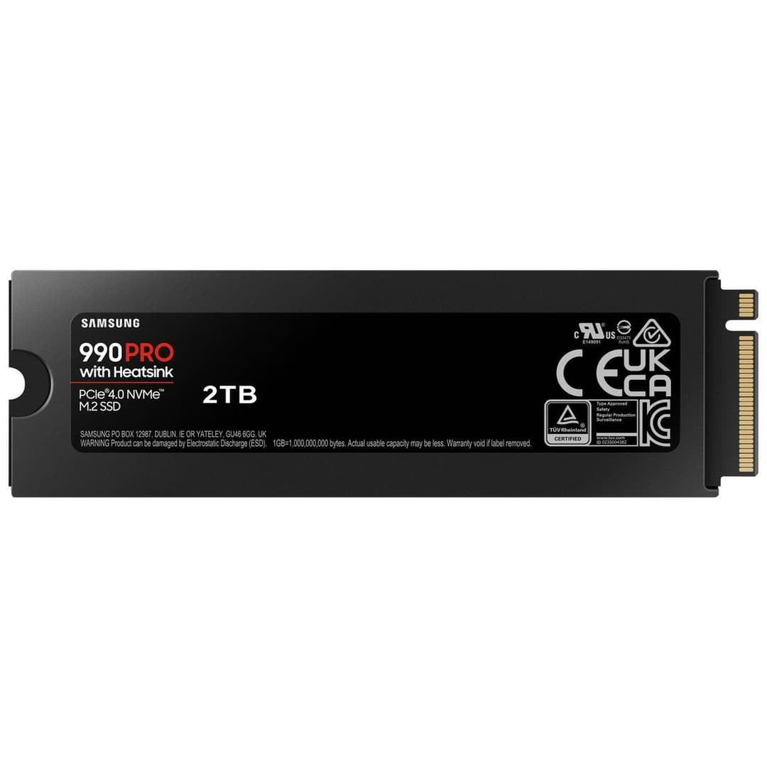 Samsung 990 PRO with Heatsink PCIe 4.0 NVMe M.2 2280 Internal SSD for PC & PS5 - 2TB - Image 2
