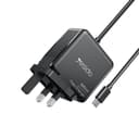 Yesido YC93 65W USB-C Laptop Charger Adapter Fast Charging with 2M Cable & UK Plug thumbnail 1