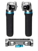 KONDOR BLUE | Pro Pivot Rosette Grip Set & Dual Rod Clamp | 30-Position ARRI-Style Rosettes, Ergonomic Rubber Grips, Left/Right Compatible | Space Gray thumbnail 1