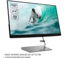 LENOVO Q24i-1L Full HD 23.8" IPS LCD Monitor - Black & Grey thumbnail 2