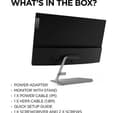 LENOVO Q24i-1L Full HD 23.8" IPS LCD Monitor - Black & Grey thumbnail 5