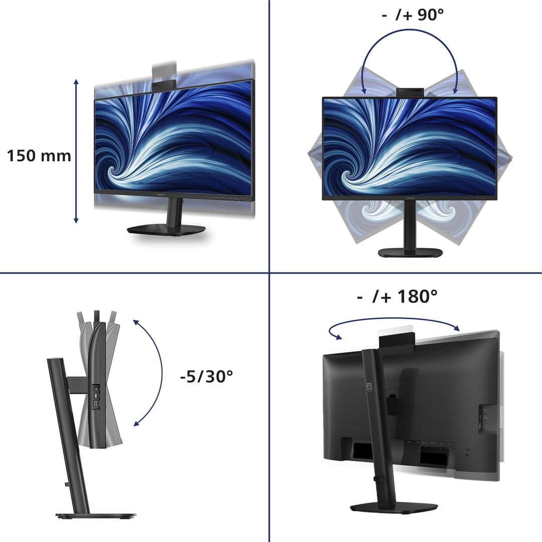 Philips 3000 series 24B2U3301H/00 computer monitor 60.5 cm (23.8") 1920 x 1080 pixels Full HD LCD Black - Image 3