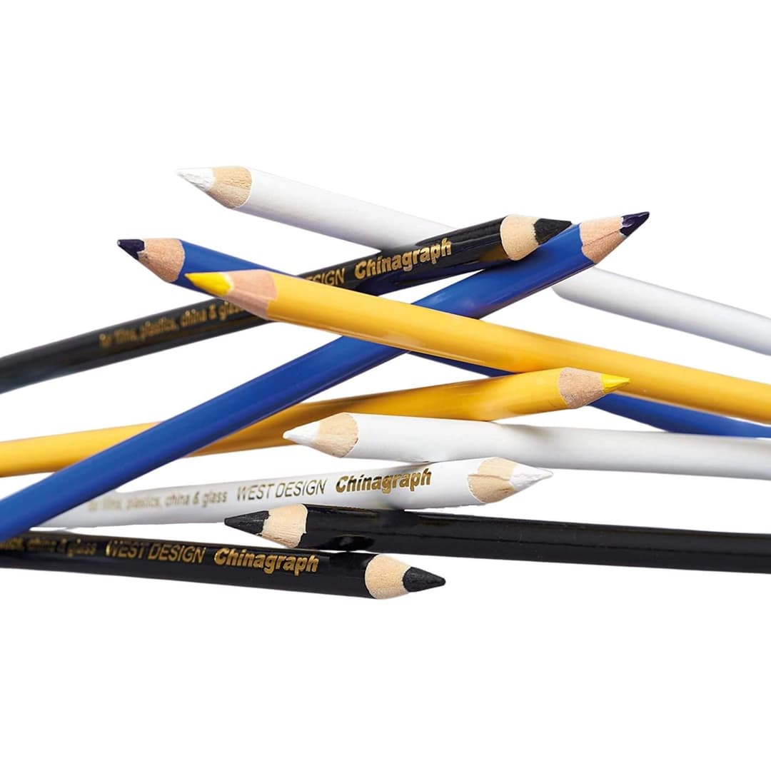 2 Chinagraph Pencil White For Marking Gel Colour Glass Stage Lighting - Image 1