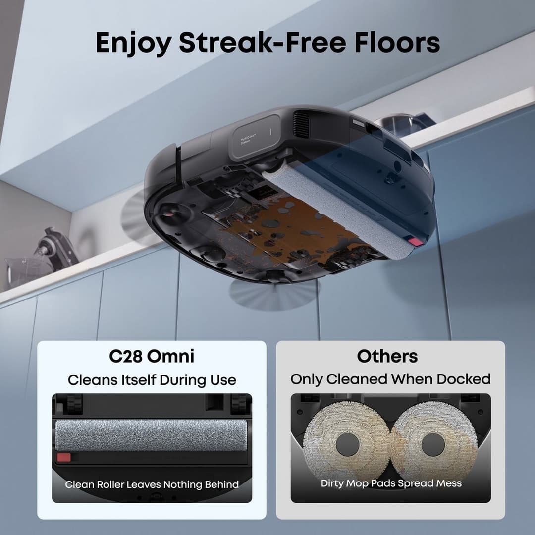 Eufy Omni C28A Robot Vacuum & Mop with Accessory Kit - Image 4