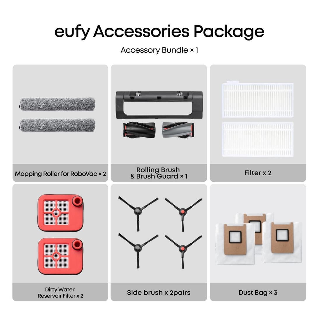 Eufy Omni C28A Robot Vacuum & Mop with Accessory Kit - Image 8