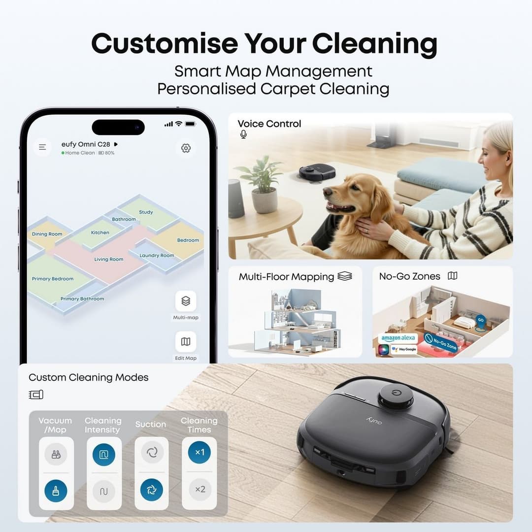 Eufy Omni C28A Robot Vacuum & Mop with Accessory Kit - Image 10