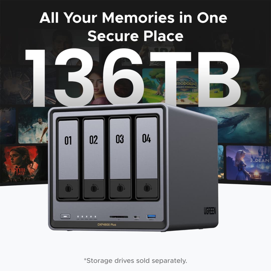 UGREEN NASync DXP4800 Plus 4-Bay NAS (Diskless) - Image 2