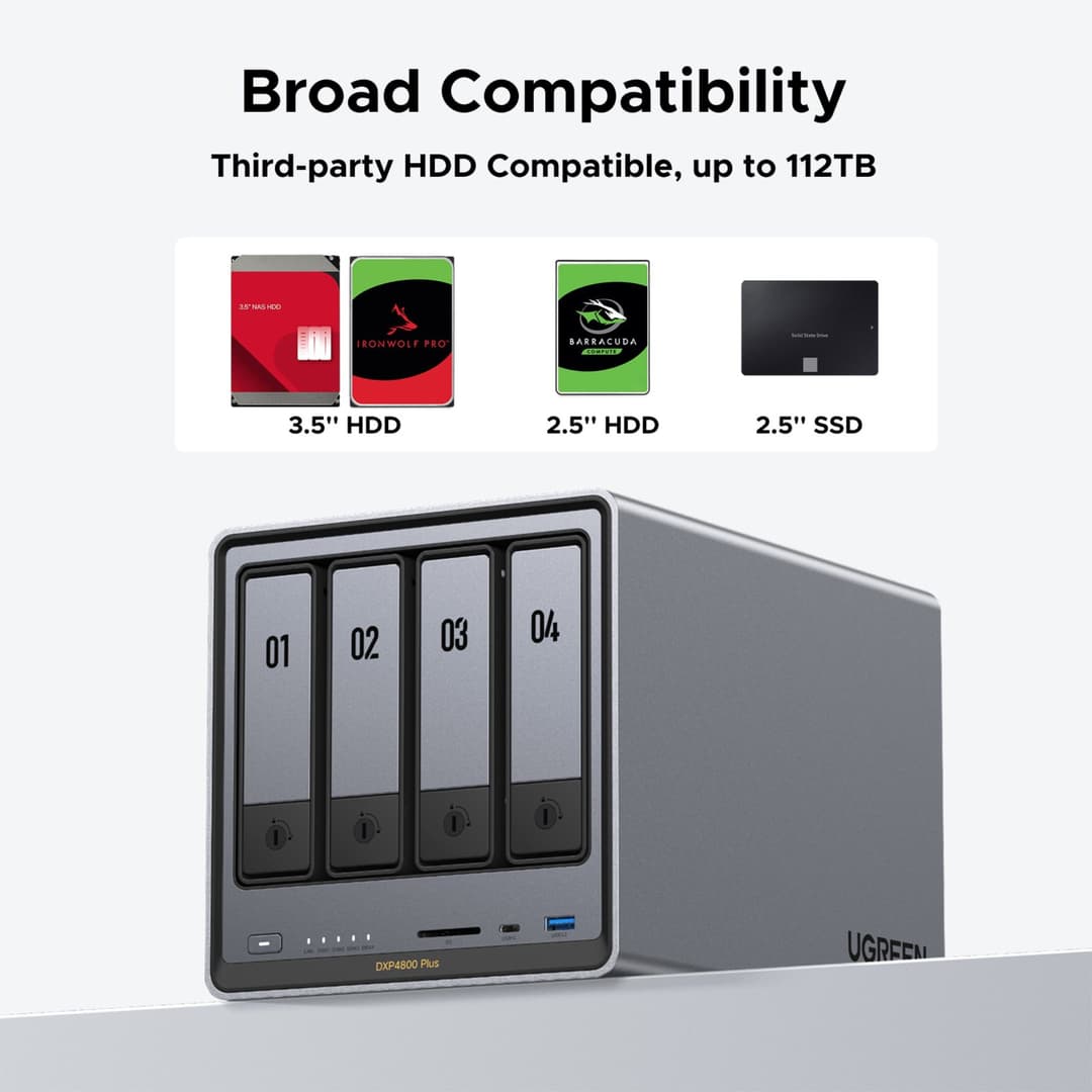 UGREEN NASync DXP4800 Plus 4-Bay NAS (Diskless) - Image 3