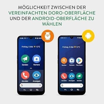 Doro 8220 4G Senior Smartphone 64GB 4GB RAM Assistance Button - Dark Blue - Image 2