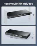 Cudy GS1024E 24 Port Gigabit Easy Managed Switch - Black thumbnail 5