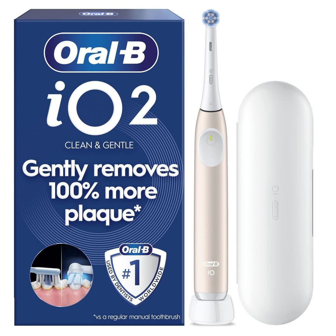 Oral-B iO2 Electric Toothbrush with Travel Case Pink - Image 1