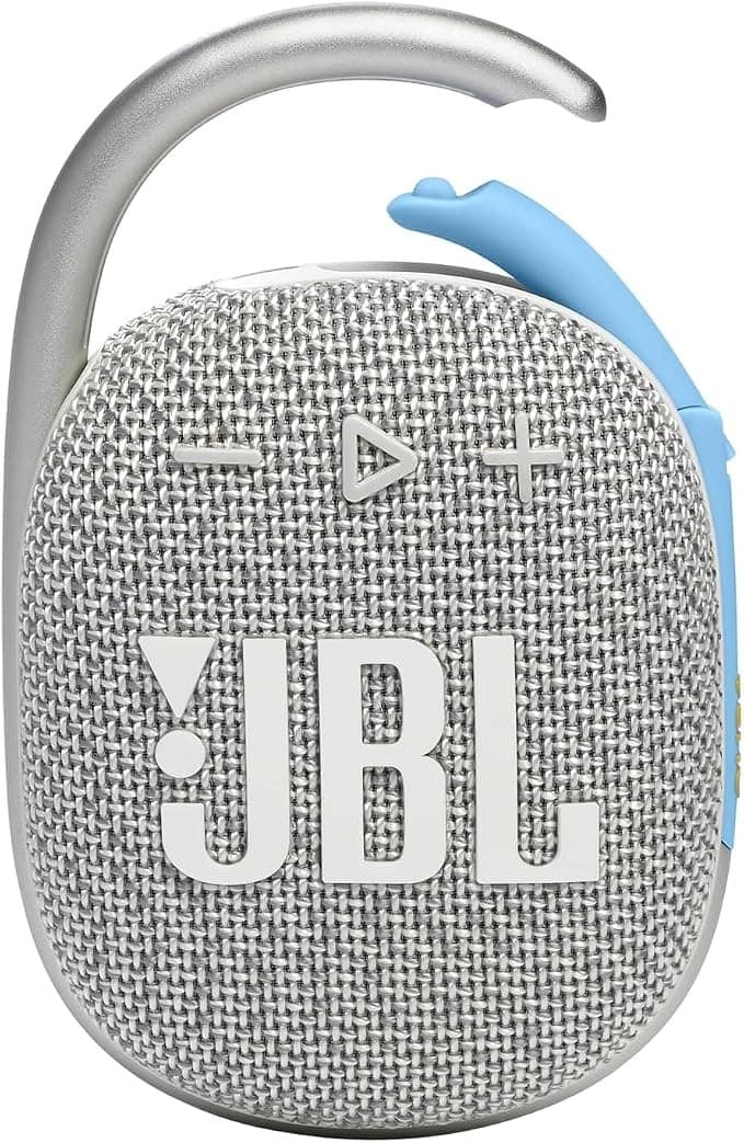 JBL Clip 4 Bluetooth Speaker White - Image 1