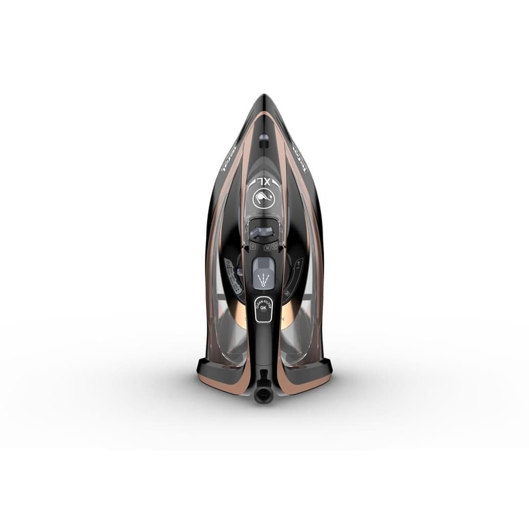 Tefal Ultimate Pure FV9845 Dry & Steam Iron - Black, Copper - Image 2