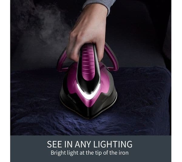 TEFAL Express Vision SV8154 Steam Generator Iron - Black & Purple - Image 5