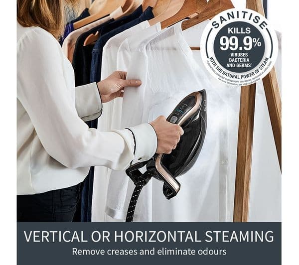 TEFAL Express Vision SV8154 Steam Generator Iron - Black & Purple - Image 8