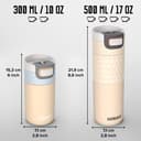 Kambukka Etna 500ml / 17oz Insulated Travel Mug In Stainless Steel - Barely Beige thumbnail 6