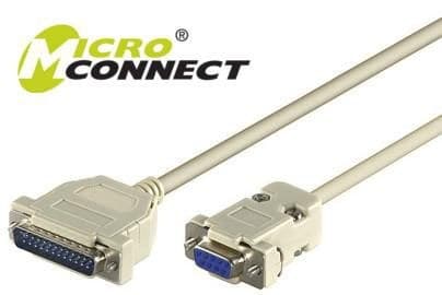 Serial Cable DB9-DB25 3M  F/M - Image 1