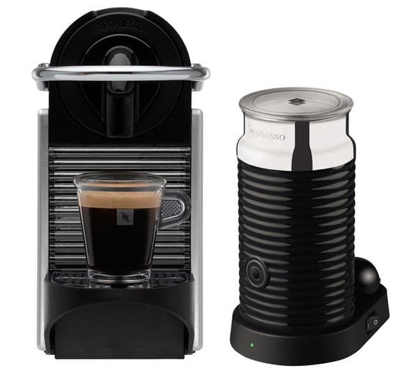 NESPRESSO by Magimix Pixie 11323 Coffee Machine with Aeroccino - Aluminium - Image 6