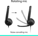 Logitech H390 Headphones Black thumbnail 3