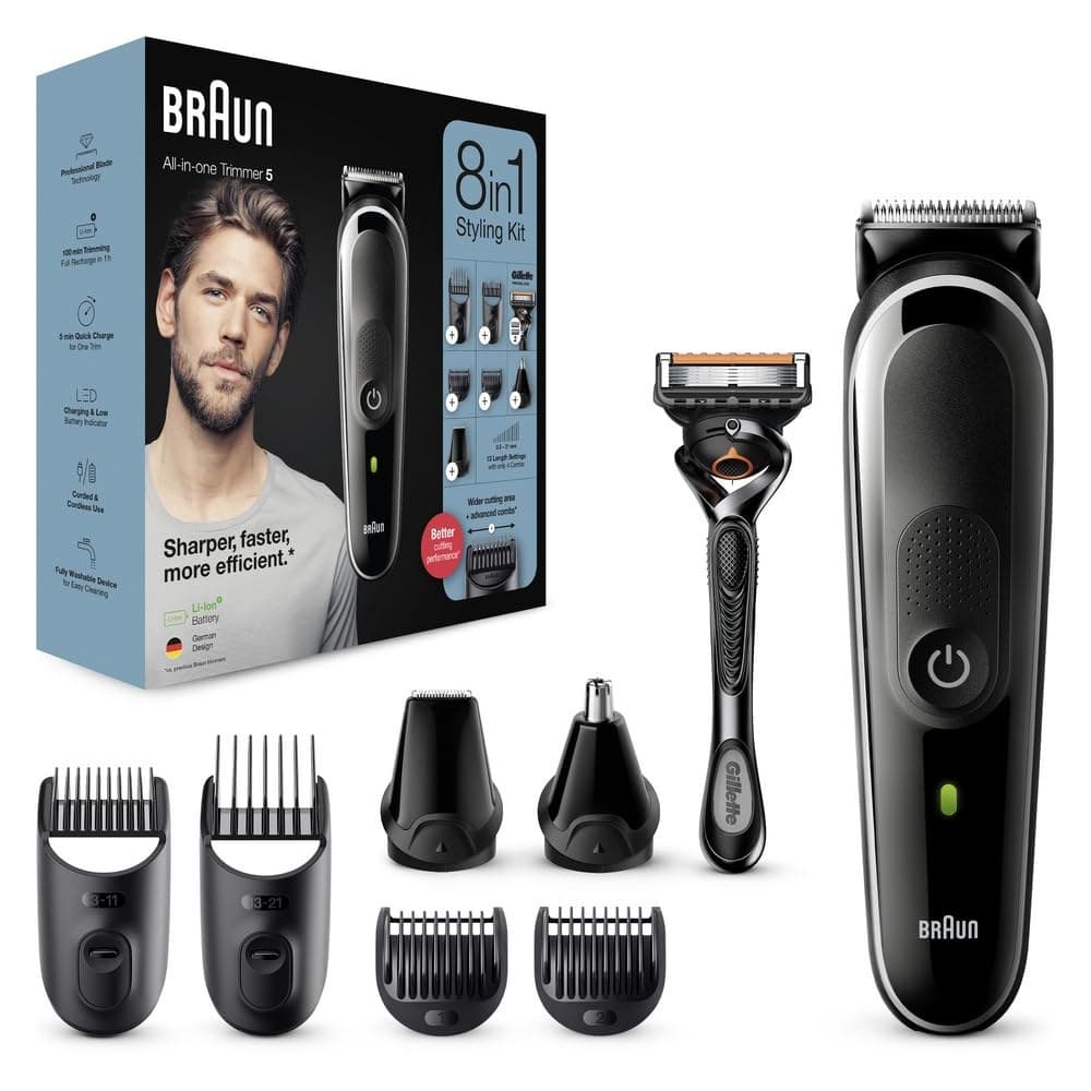 Braun 8-in-1 All-in-One Series 5 MGK5260 Male Grooming Kit - Black
