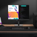 BenQ RD320U 32" IPS 4K USB-C Height adjustable Programming monitor with MoonHalo Backlight Black thumbnail 3