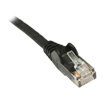 15mtrs Scan Black Cat 5e Snagless Moulded Patch Lead
