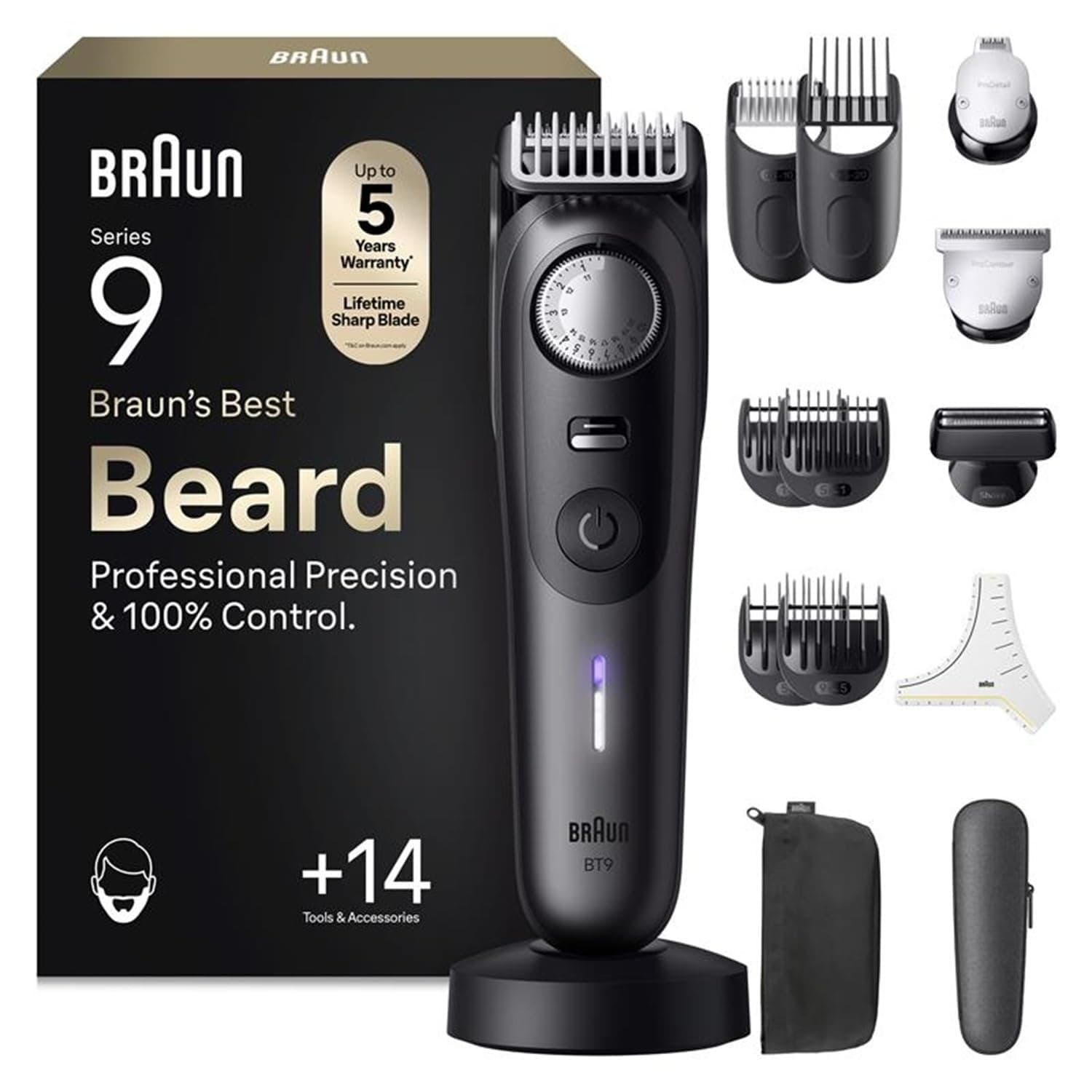 Braun Series 9 Beard Trimmer BT9565 - Titanium