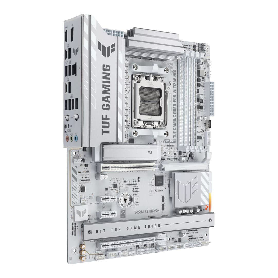 ASUS TUF GAMING B850-PRO WIFI7 W NEO DDR5 ATX Socket AM5 Motherboard - White - Image 3