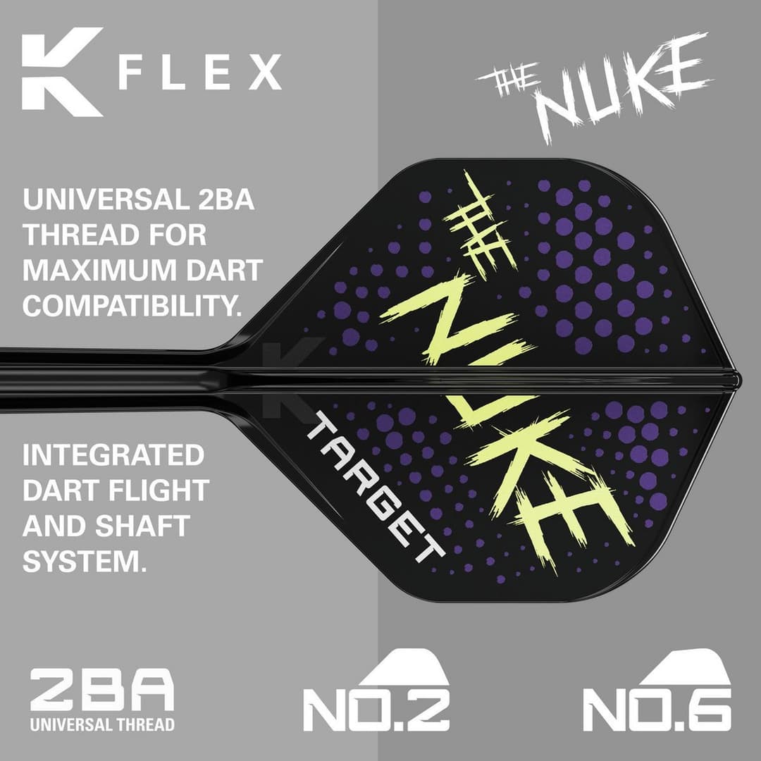 Target Luke Littler K-Flex No.2 Medium Flight & Shaft System - Image 4