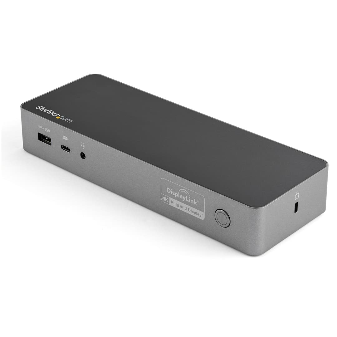 StarTech.com Universal Laptop Docking Station, Hybrid USB-C & USB-A Dock, Dual 4K DP & HDMI, 100W PD, Mac / Windows / Chrome OS, 4x USB 5Gbps Hub, GbE - Image 2